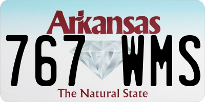 AR license plate 767WMS