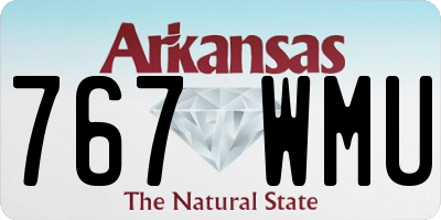 AR license plate 767WMU
