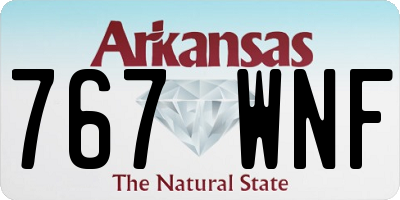 AR license plate 767WNF