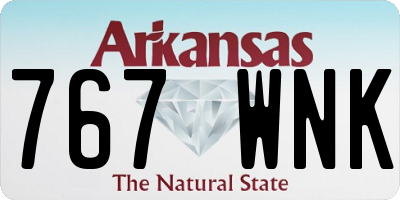 AR license plate 767WNK