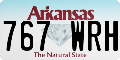 AR license plate 767WRH