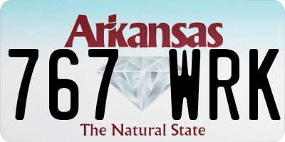 AR license plate 767WRK