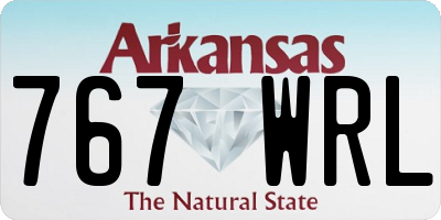AR license plate 767WRL