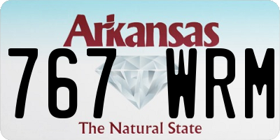 AR license plate 767WRM