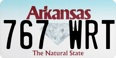 AR license plate 767WRT