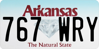 AR license plate 767WRY