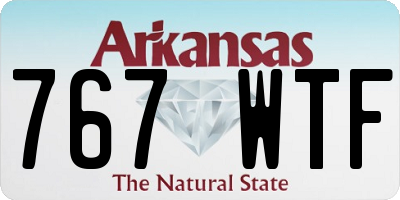 AR license plate 767WTF