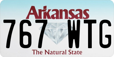 AR license plate 767WTG