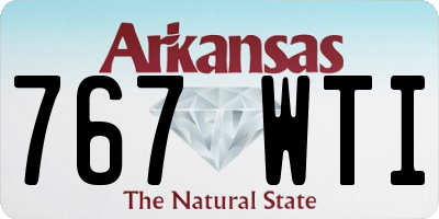 AR license plate 767WTI