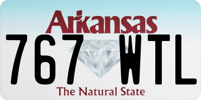 AR license plate 767WTL