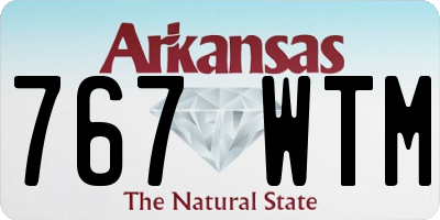 AR license plate 767WTM