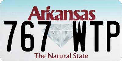 AR license plate 767WTP