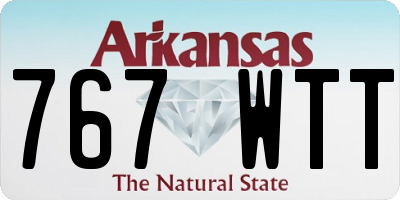 AR license plate 767WTT