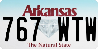 AR license plate 767WTW