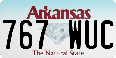 AR license plate 767WUC