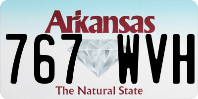 AR license plate 767WVH
