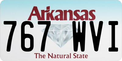 AR license plate 767WVI