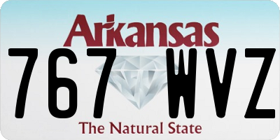 AR license plate 767WVZ