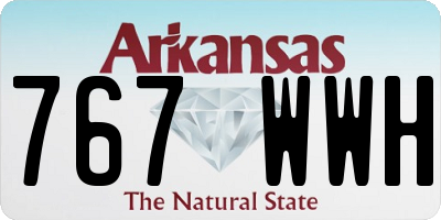 AR license plate 767WWH