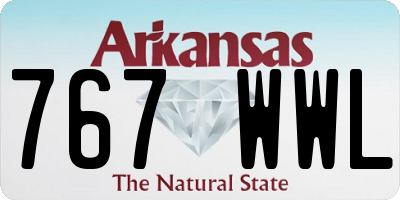 AR license plate 767WWL