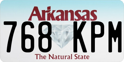 AR license plate 768KPM