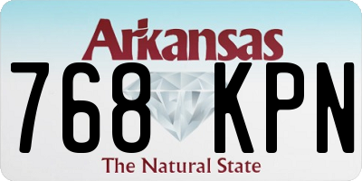 AR license plate 768KPN