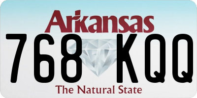 AR license plate 768KQQ