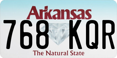 AR license plate 768KQR