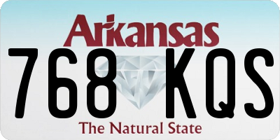 AR license plate 768KQS
