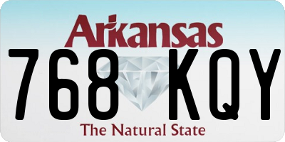 AR license plate 768KQY