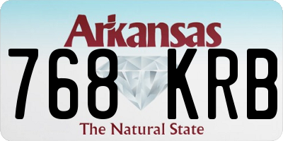 AR license plate 768KRB