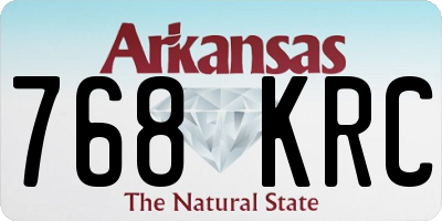 AR license plate 768KRC