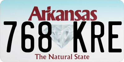 AR license plate 768KRE