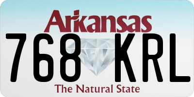 AR license plate 768KRL