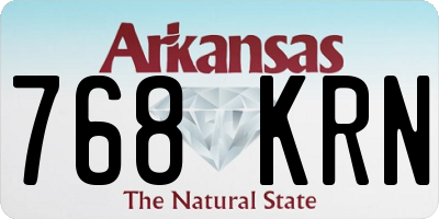 AR license plate 768KRN
