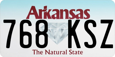 AR license plate 768KSZ