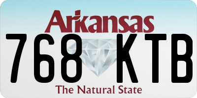 AR license plate 768KTB
