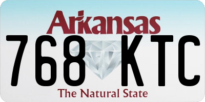 AR license plate 768KTC