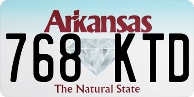 AR license plate 768KTD