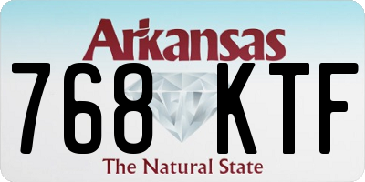 AR license plate 768KTF
