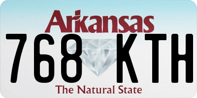 AR license plate 768KTH