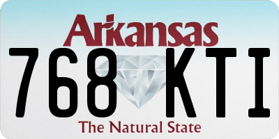 AR license plate 768KTI