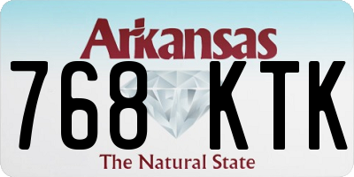 AR license plate 768KTK