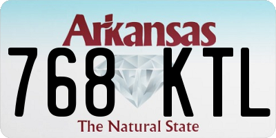 AR license plate 768KTL