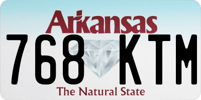 AR license plate 768KTM