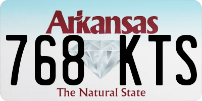 AR license plate 768KTS