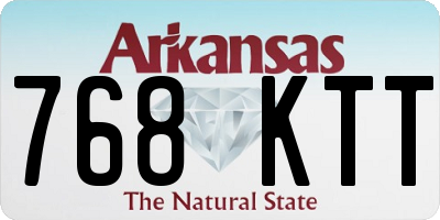 AR license plate 768KTT