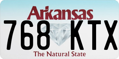 AR license plate 768KTX