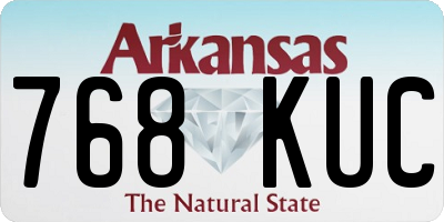 AR license plate 768KUC