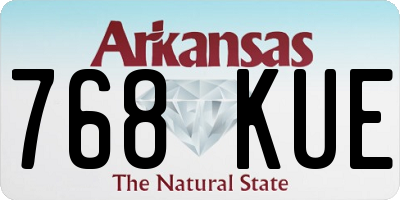 AR license plate 768KUE